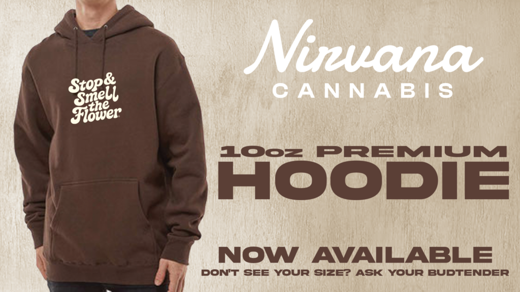 STOP AND SMELL BROWN HOODIE